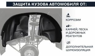 Подкрылки для Лада Нива (ВАЗ 2121) 2009- задняя пара Ново Пласт