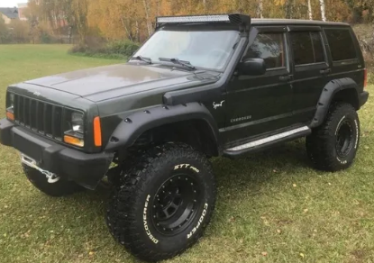 Дефлекторы окон (ветровики) Jeep Cherokee I (XJ) 1984-2001 (Джип Чироки) Кобра Тюнинг